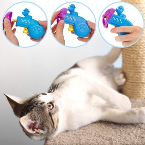 Slàn-reic Flying Disc Saucer Launcher Cat Tracking Toy