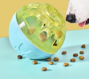2023 m. Naujas Maisto dozatoriaus nutekėjimo skanėstas su kamuoliuku šuniui girgždantis žaislas