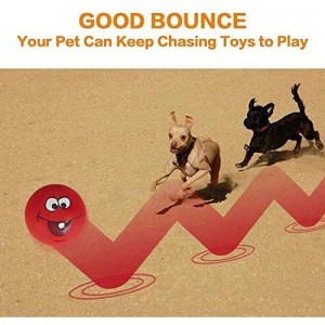 Na-akpa ọchị Squeaky Face Latex Interactive Dog Chew Toy Ball