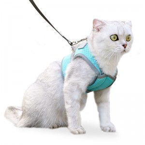 Gilet per imbracatura per gatti traspirante in rete di vendita calda