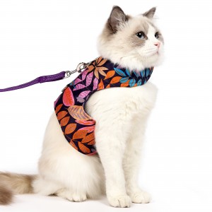 ການອອກແບບໃໝ່ Breathable Escape Proof Pet Harnesses Vest