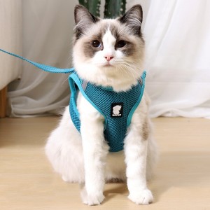 ຂາຍສົ່ງຕາຫນ່າງ Breathable ສະທ້ອນໃຫ້ເຫັນ Strip Pet Harnesses