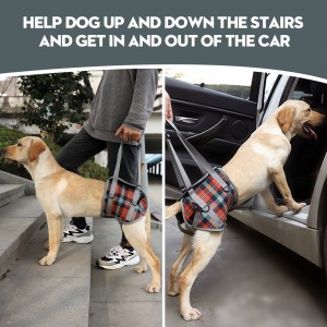 Arnês de elevação para cães com cinta de assistência para deficientes nas pernas