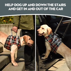 Arnês de elevação para cães com cinta de assistência para deficientes nas pernas