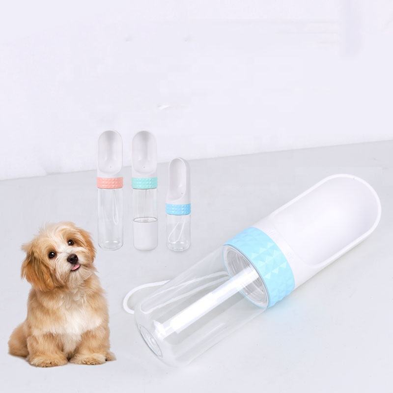 Leak Proof Portable Pet Water Bottle Dispenser with Food Container