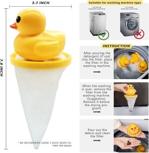 Dispozitiv de îndepărtare a părului pentru animale de companie Little Yellow Duck pentru mașina de spălat rufe