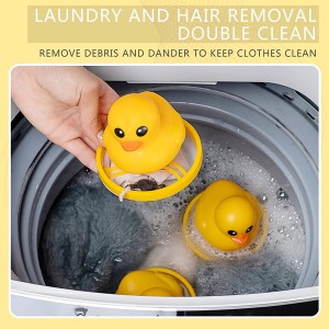 מסיר שיער לחיות מחמד קטן צהוב ברווז למכונת כביסה