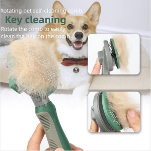 Indoor Fine & thick Needles Self Cleaning Cat Brush
