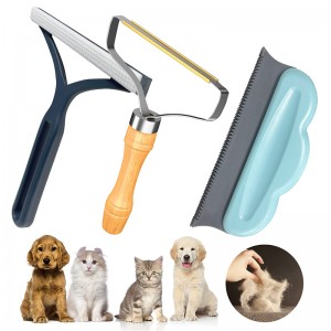 Customized 3 Pack Self Cleaning Portable Pet Hair Remover Set