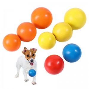 Jouet interactif solide de boule de chien de caoutchouc anti-morsure durable