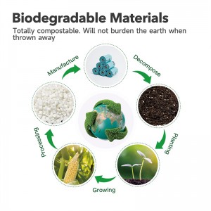 Kitapo zezika alika 8 Rolls biodegradable