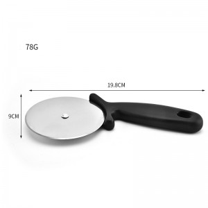 Stainless Steel Pizza Cutter Wheel na may PP Handle