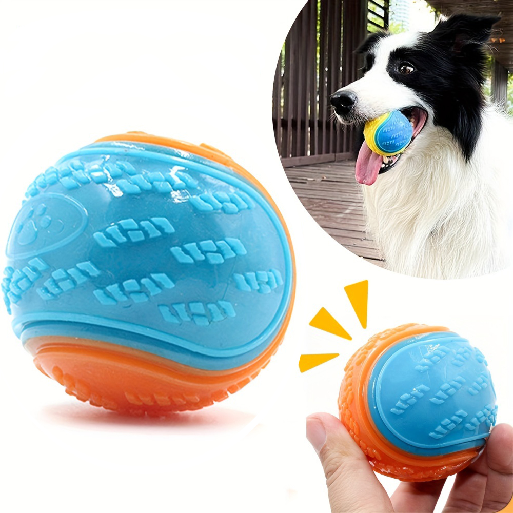 Duurzame rubberen interactieve piepende hondenkauwspeelgoedbal