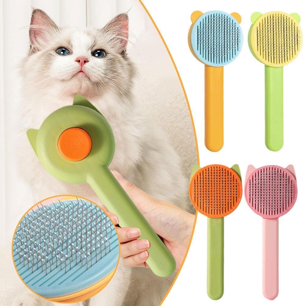 Оптом Portable Self Cleaning Pet Hair Removal Brush