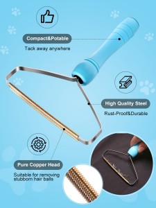 Lag luam wholesale 4 Pcs/set Reusable Portable Pet Hair Remover Roller