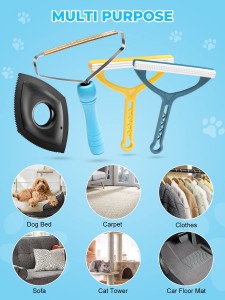 Wholesale 4 Pcs/set Reusable Portable Pet Hair Remover Roller