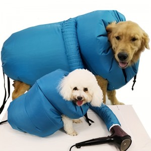 Mājdzīvnieku žāvēšanas maisa lietošana ar suņu pūtēju, kas ir efektīva