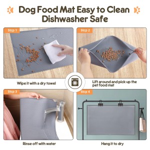 Silicone Waterproof Non-Slip Pet Feeding Mat