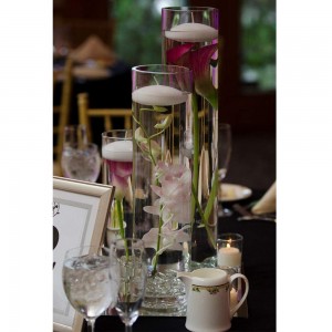 Высокий цилиндр, стеклянная ваза для цветов, прозрачный подсвечник, кашпо, террариум, домашний декор