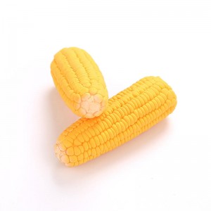 Lateksa kukurūzas formas mājdzīvnieku košļājamās rotaļlietas Interaktīvas suņu čīkstēšanas rotaļlietas