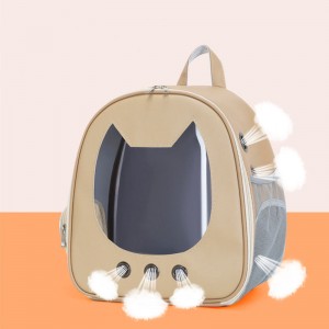 Gedhe Kapasitas Pet Travel Bag Breathable Cat Dog Backpack Pet Carrier
