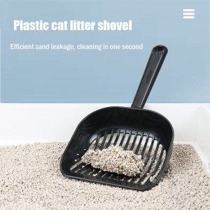Keɓantaccen Filastik Cat Litter Scoop Shebur Pet Cleaning Products