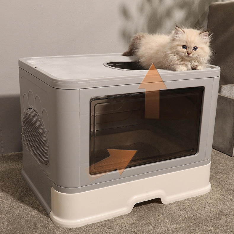 Hot-Selling Large Fully Enclosed Cat Litter Box Toilet