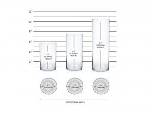 Вазни со стаклени цилиндри Централни парчиња за декорација на домашна маса