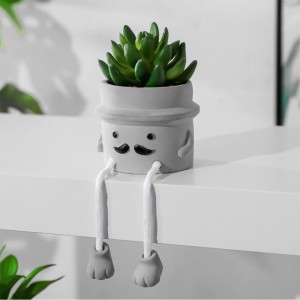 Mini Potted Creative Artificial Succulent Plants ගෘහ මේස අලංකරණය