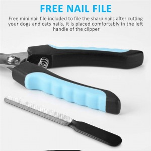 Propesyonal na Stainless Steel Dog Claw Trimmer Pet Nail Clipper
