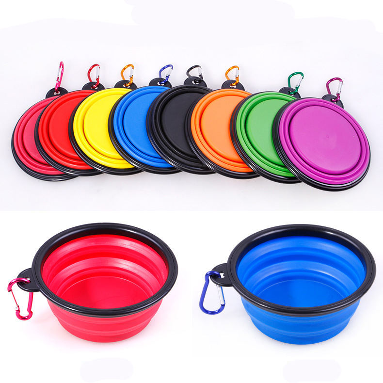Outdoor Travel Portable Foldable Silicone Pet Bowl