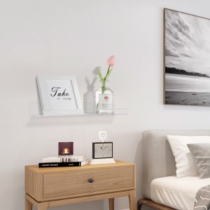 Dúdlik acryl planken foar Wall Floating Storage Display Ledge Bedroom Decor