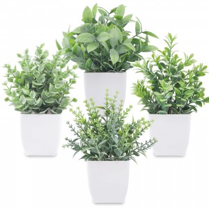 Fausses plantes vertes artificielles, plantes en pot, décoration d'intérieur pour la maison