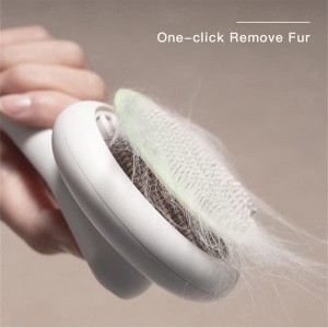 စိတ်ကြိုက် Stainless Steel Pet Hair Remover Brush Tool
