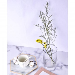 투명 유리 실린더 꽃병 테이블 꽃 꽃병 웨딩 홈 장식