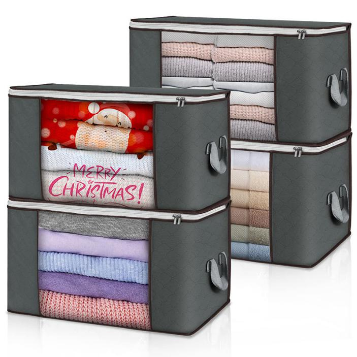 6 Pack Foldable Clothes Storage Bins with Durable Handles Featured Image