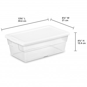 Kunststoff-Aufbewahrungsbehälter mit verriegelbarem Deckel, Schrank-Organisationsdekoration