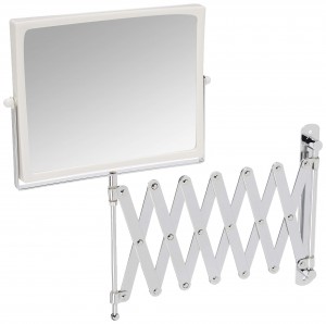 Espello de parede giratorio de dúas caras con extensión de aumento 5x Decoración para el hogar