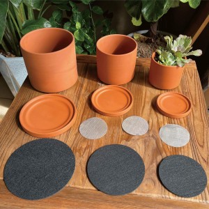 Terracotta Pots Succulent Planter e nang le Drainage le Saucer Modern Home Decor