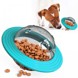 Lalao Hot Sale Puzzle Pet Mitete sakafo Kilalao Interactive Dog Cat Food Dispenser Pet Treat Ball kilalao
