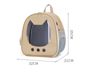 Kholo e kholo ea Pet Travel Bag Breathable Cat Dog Backpack Pet Carrier