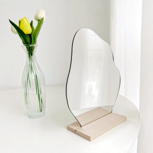Aesthetic Room Decor Desk Irregular Mirror Frameless Asymmetrical Cloud Mirror