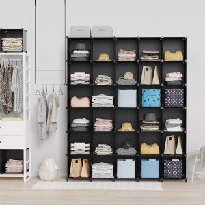 Cube Storage Organizer 16-Cube Storage Plank Metalen Closet Organizer voor kledingrekken