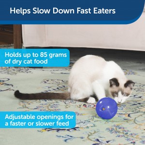 Feeder Ball - შესანიშნავია პორციის კონტროლისთვის და სწრაფი მჭამელებისთვის