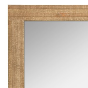 Espejo de pared colgante con marco de madera Natural rectangular, decoración rústica de granja