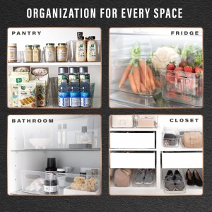 Yas Organizer Bins Plastic Storage Containers Modern Home Decor