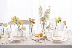 Vase à bourgeons en verre, Vases à bourgeons transparents en vrac, décor de fleurs de Table pour la maison