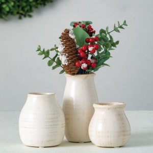 Conjunto de vasos de cerâmica moderna casa de fazenda decoração de flores