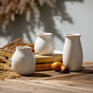 Ceramika Vazo Aro Moderna Farmhouse Hejma Floroj Dekoracio