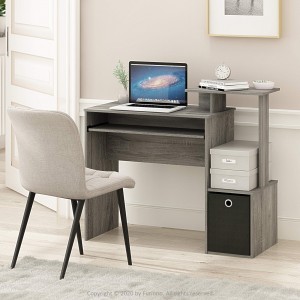 Večnamenska računalniška pisalna miza za domačo pisarno s predali za shranjevanje